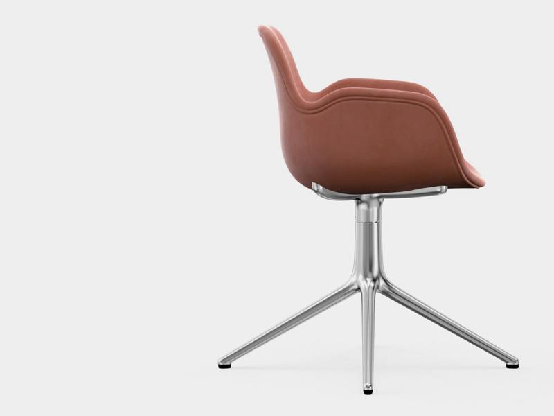 FORM ARMCHAIR 4L SWIVEL BASE FULL UPHOLSTERY