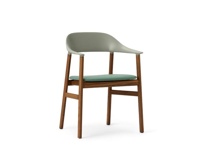 HERIT ARMCHAIR WOOD BASE UPHOLSTERY