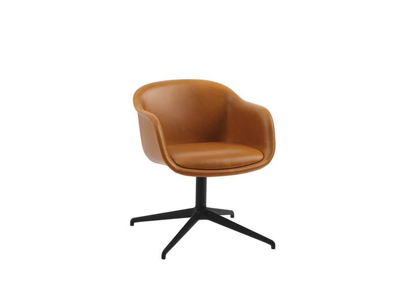 FIBER CONFERENCE ARMCHAIR SWIVEL BASE WITH RETURN FULL UPHOLSTERY