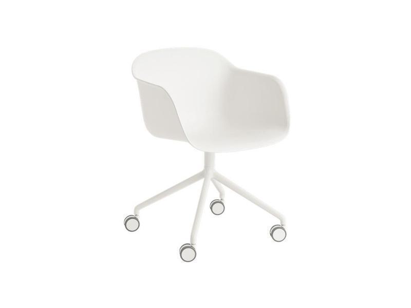 FIBER ARMCHAIR SWIVEL BASE W. CASTORS