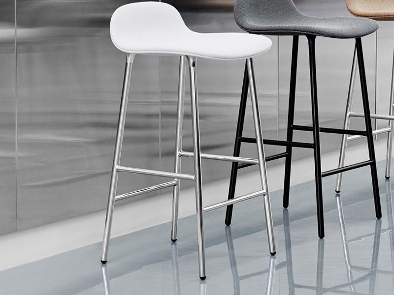 FORM BARSTOOL STEEL BASE FULL UPHOLSTERY