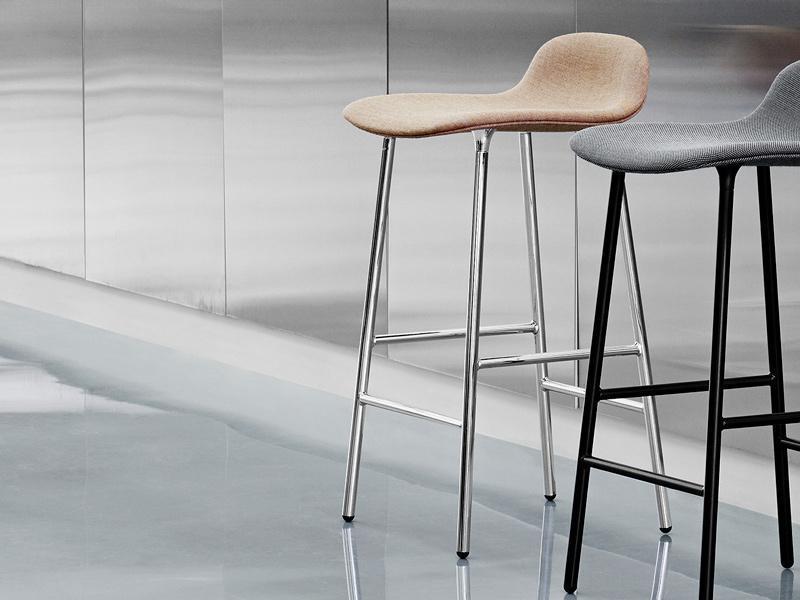 FORM BARSTOOL STEEL BASE FULL UPHOLSTERY