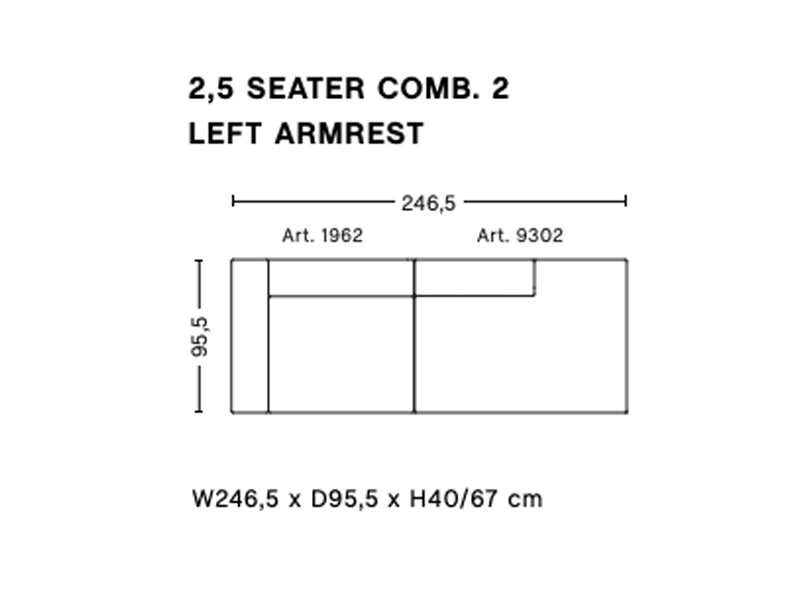 MAGS 2,5 SEATER COMBINATION 2
