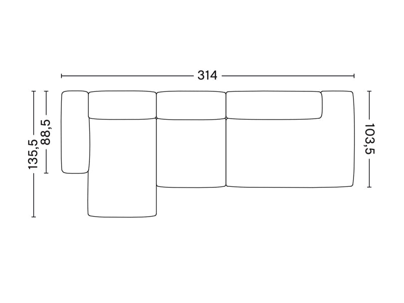 MAGS SOFT LOW ARMREST 3 SEATER COMBINATION 3