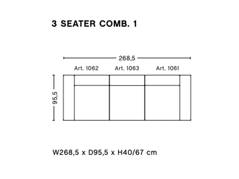 MAGS 3 SEATER COMBINATION 1