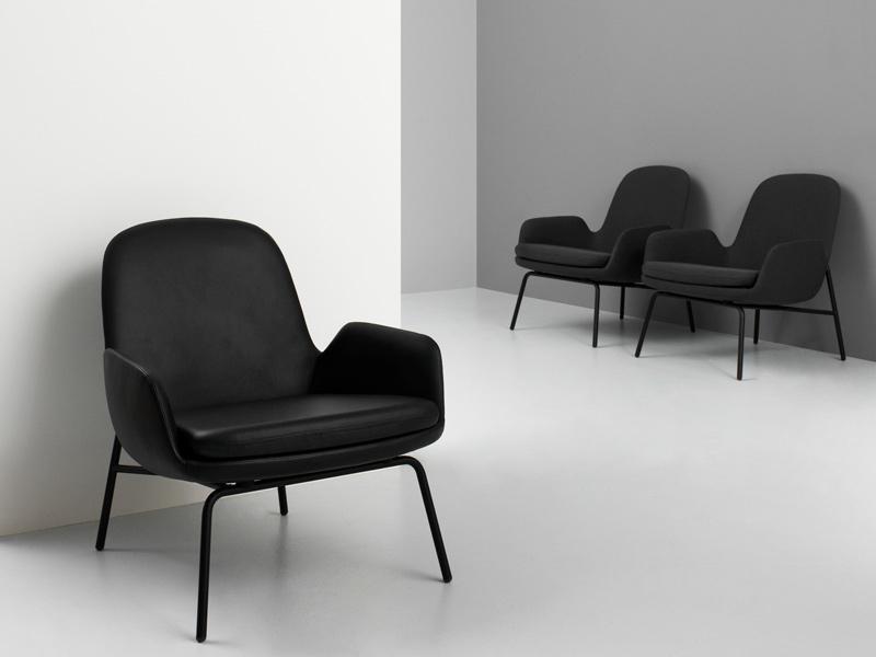 ERA LOUNGE CHAIR LOW STEEL BASE