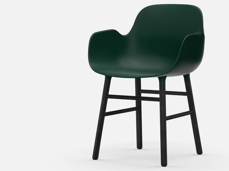 FORM ARMCHAIR WOOD BASE