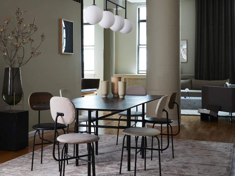 Afteroom Dining Chair Plus Steel Base Full Upholstery MENU-8450008