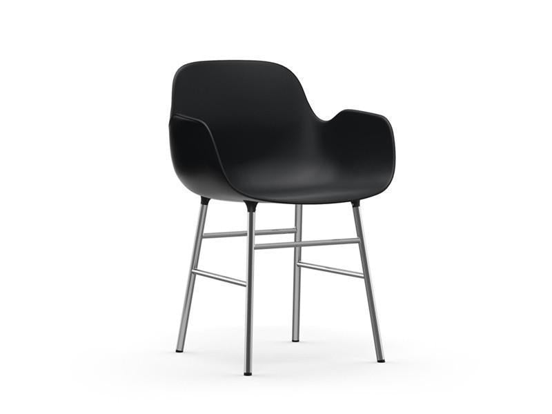 FORM ARMCHAIR STEEL BASE