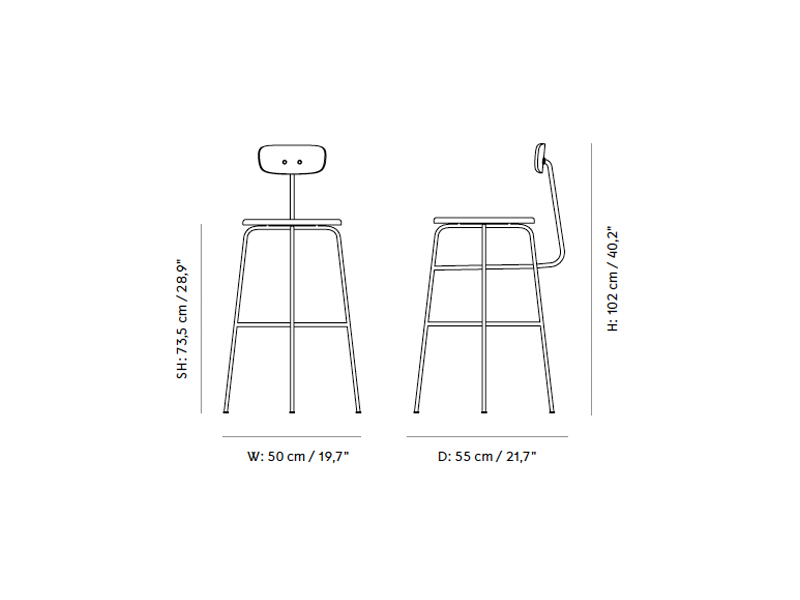 Afteroom Bar/Counter Chair Seat Upholstery MENU-9410001
