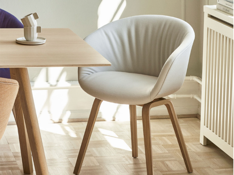 ABOUT A CHAIR - AAC 23 SOFT ARMCHAIR WOOD BASE