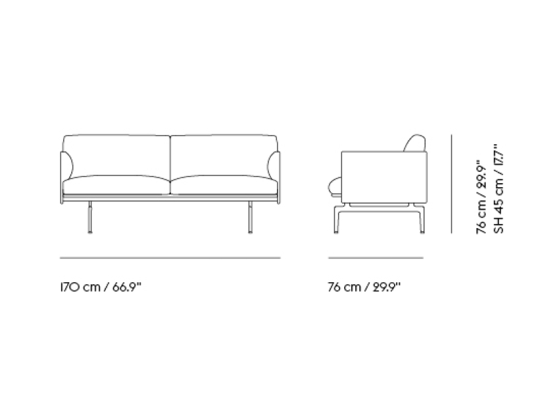 OUTLINE STUDIO SOFA 170