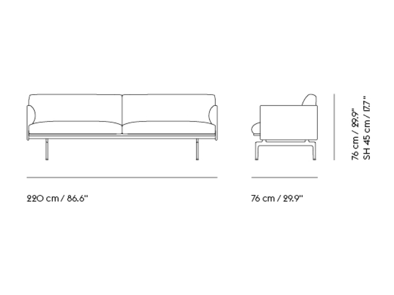 OUTLINE STUDIO SOFA 220