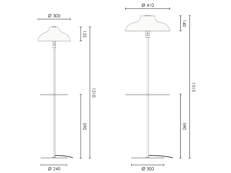 BOLERO LAMP WITH TABLE