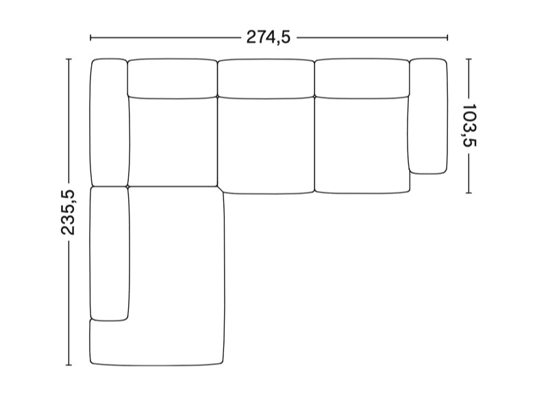 MAGS SOFT LOW ARMREST CORNER COMBINATION 2