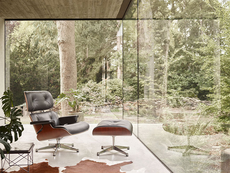 EAMES LOUNGE CHAIR AND OTTOMAN