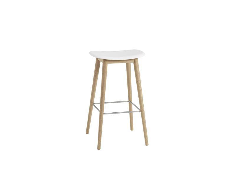 FIBER COUNTER STOOL WOOD BASE
