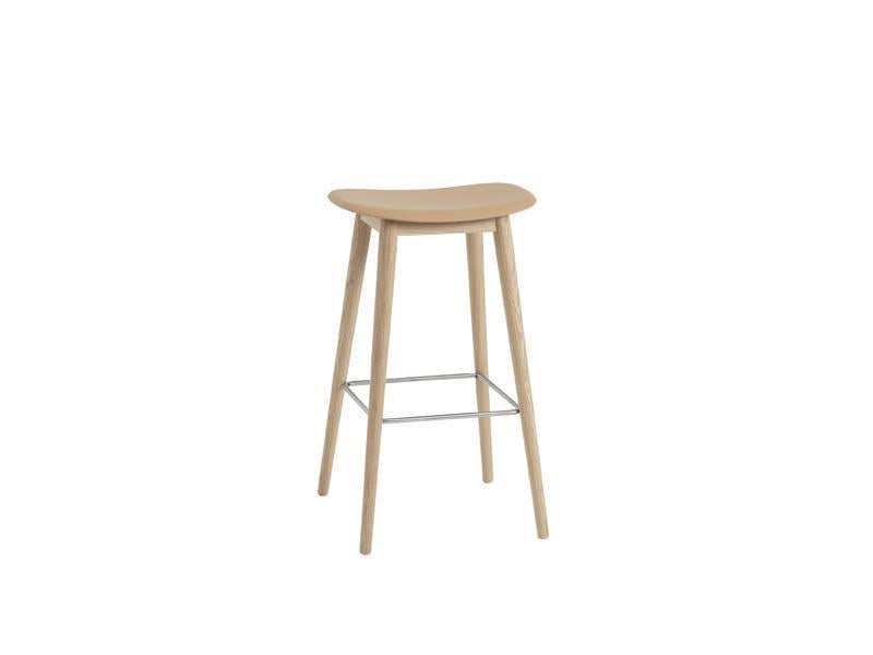 FIBER COUNTER STOOL WOOD BASE