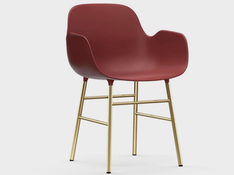 FORM ARMCHAIR STEEL BASE