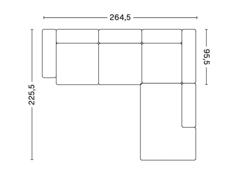 MAGS LOW ARMREST CORNER COMBINATION 2