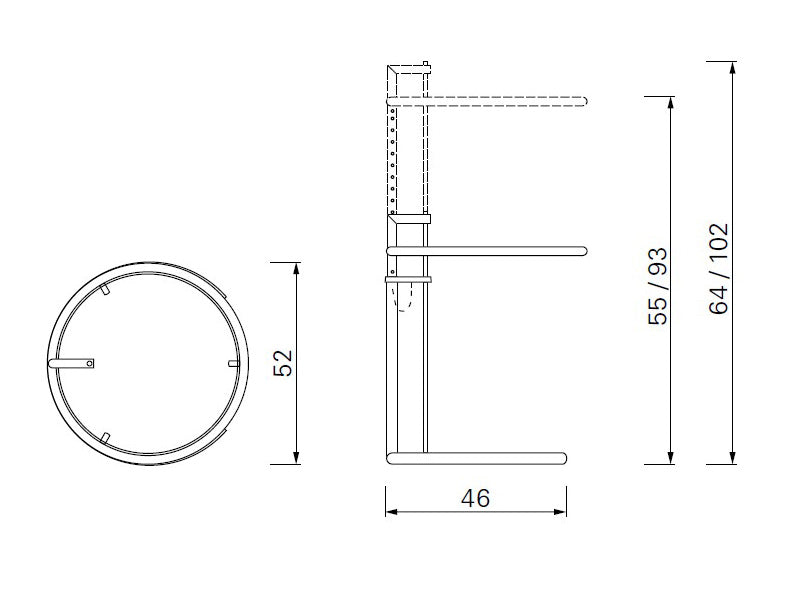 ADJUSTABLE TABLE E1027