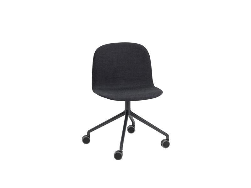 VISU WIDE CHAIR SWIVEL BASE W. CASTORS UPHOLSTERY