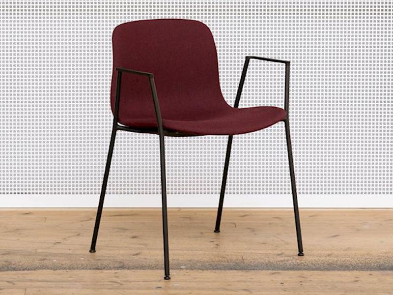 ABOUT A CHAIR - AAC 19 FULL UPHOLSTERY SIDE CHAIR TUBE BASE & ARMREST