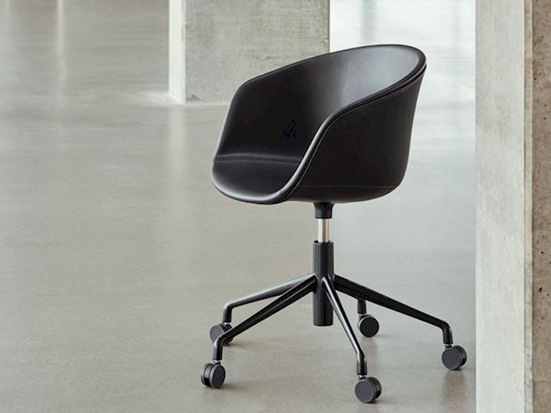 ABOUT A CHAIR - AAC 53 FULL UPHOLSTERY ARMCHAIR 5 STAR BASE & GASLIFT