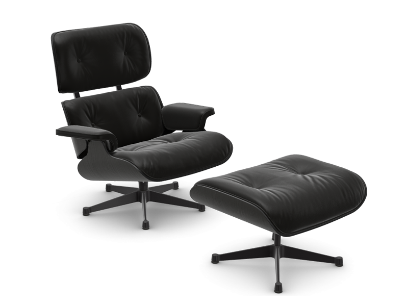 EAMES LOUNGE CHAIR AND OTTOMAN