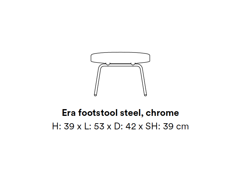 ERA FOOTSTOOL STEEL BASE