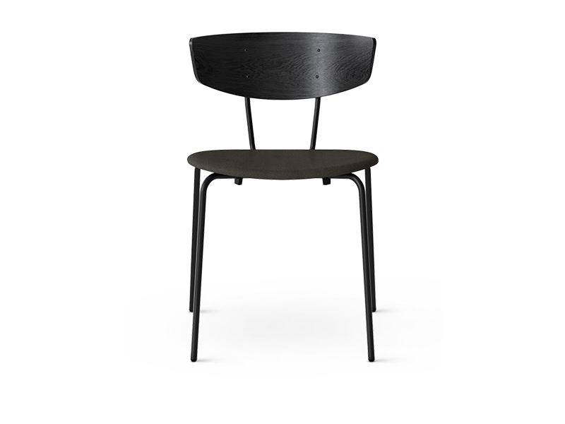 HERMAN DINING CHAIR STEEL BASE SEAT UPHOLSTERED