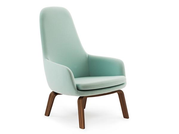 ERA LOUNGE CHAIR HIGH WOOD BASE