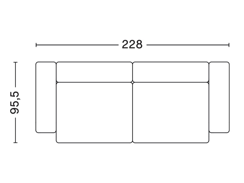 MAGS LOW ARMREST 2,5 SEATER COMBINATION 1
