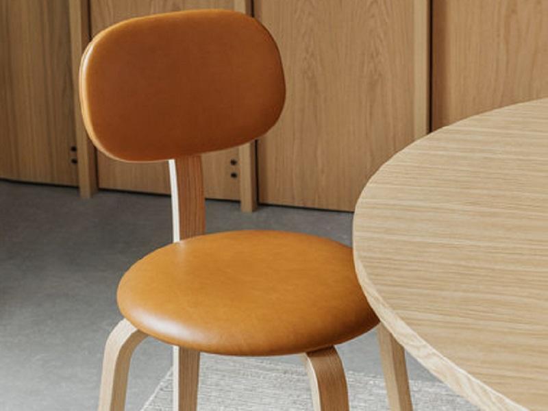 Afteroom Dining Chair Plus Wood Base Full Upholstery MENU-8355005