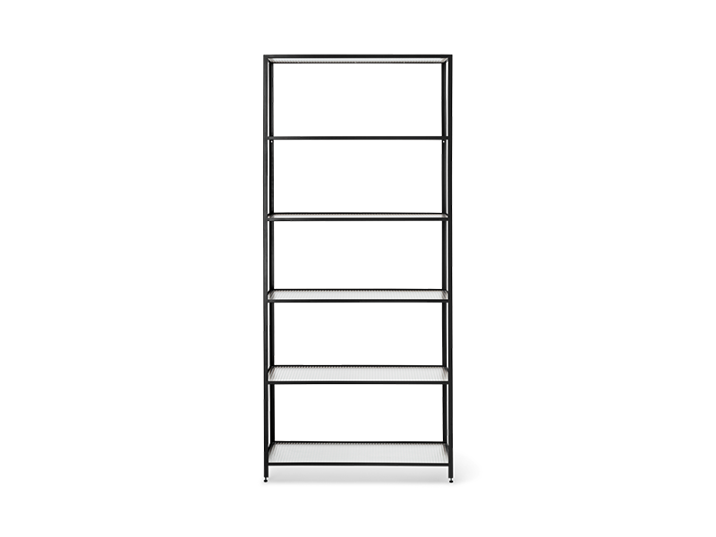 HAZE BOOKCASE - REEDED GLASS