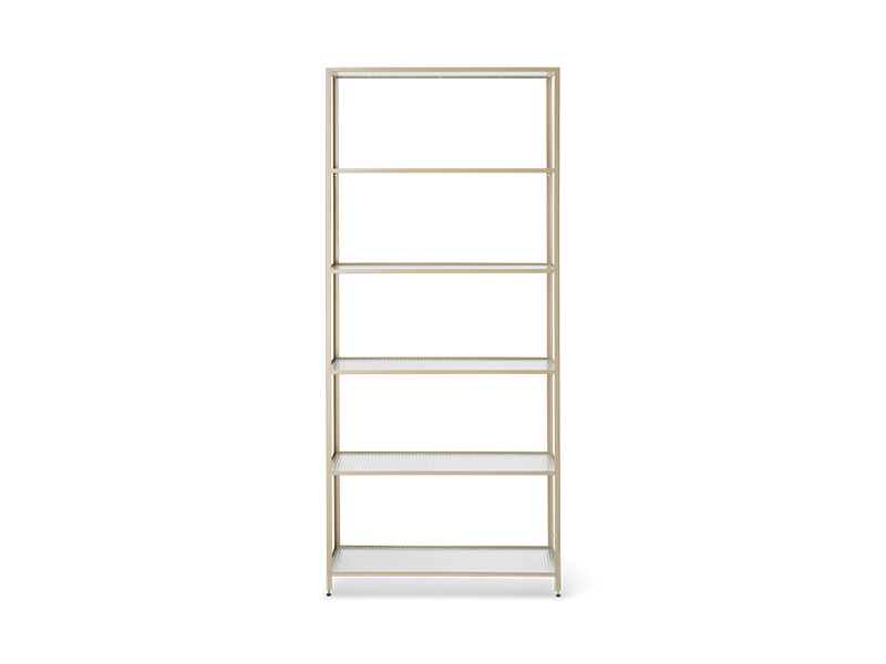 HAZE BOOKCASE - REEDED GLASS