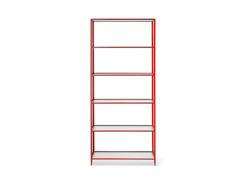 HAZE BOOKCASE - REEDED GLASS