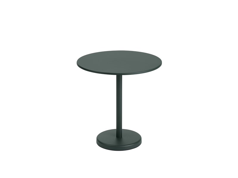 LINEAR STEEL CAFÉ TABLE ROUND