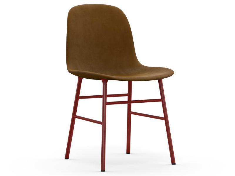 FORM CHAIR STEEL BASE FULL UPHOLSTERY