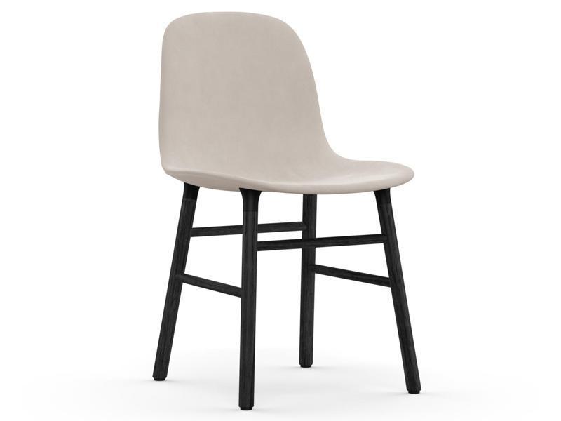 FORM CHAIR WOOD BASE FULL UPHOLSTERY