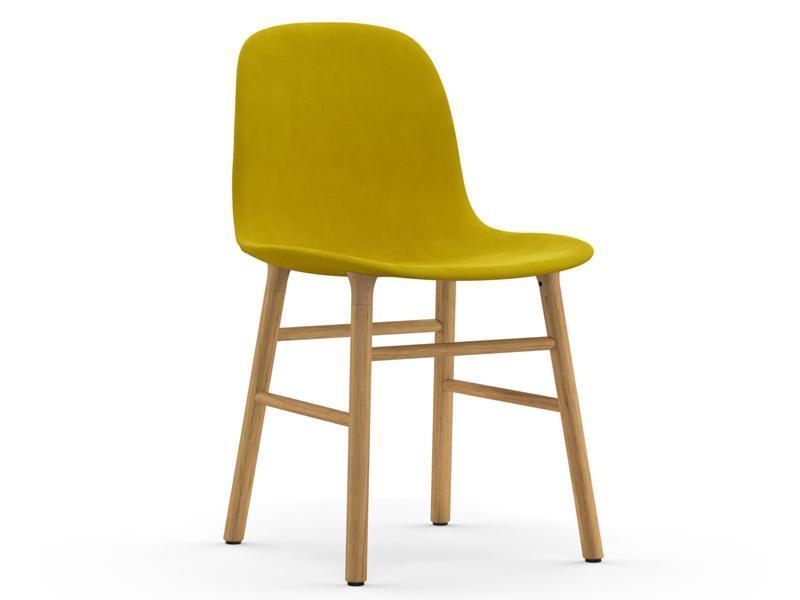 FORM CHAIR WOOD BASE FULL UPHOLSTERY