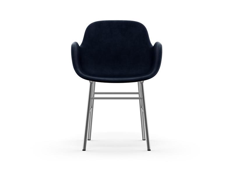 FORM ARMCHAIR STEEL BASE FULL UPHOLSTERY