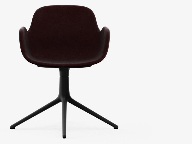 FORM ARMCHAIR 4L SWIVEL BASE FULL UPHOLSTERY