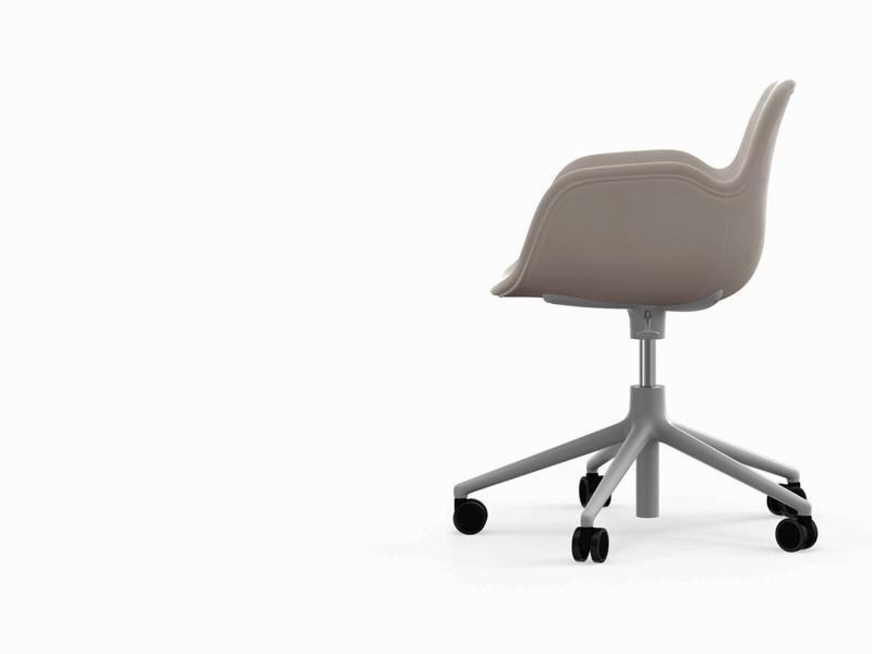 FORM ARMCHAIR 5W GASLIFT SWIVEL BASE FULL UPHOLSTERY