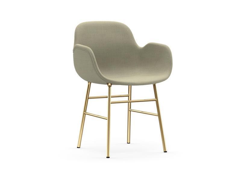 FORM ARMCHAIR STEEL BASE FULL UPHOLSTERY