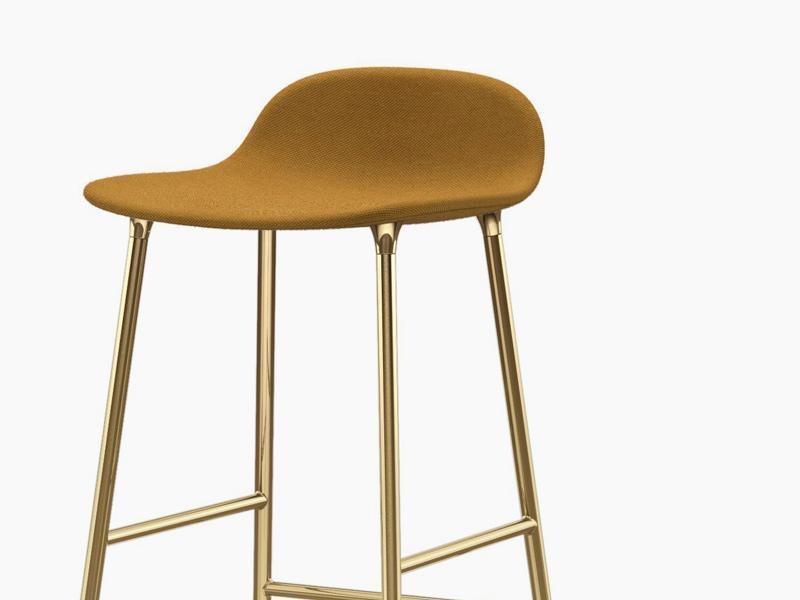 FORM BARSTOOL STEEL BASE FULL UPHOLSTERY