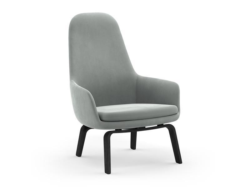 ERA LOUNGE CHAIR HIGH WOOD BASE