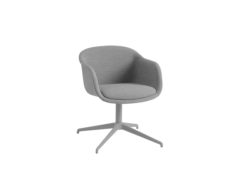 FIBER CONFERENCE ARMCHAIR SWIVEL BASE WITH RETURN FULL UPHOLSTERY