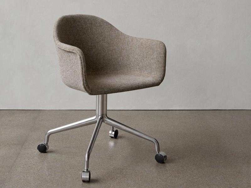 Harbour Dining Chair Star Base With Casters Full Upholstery MENU-939100