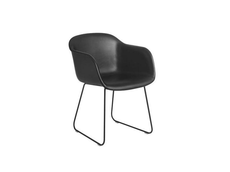 FIBER ARMCHAIR SLED BASE FULL UPHOLSTERY